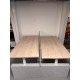 tweedehands gebruikt refurbished showroom desks Wize Stream duo electric sit-stand desk with felt side panels and partition wall showroom model 160x80cm tweedehands - gebruikt - refurbished Wize Stream duo electric sit-stand desk with felt side panels and partition wall showroom model 160x80cm showroom desks