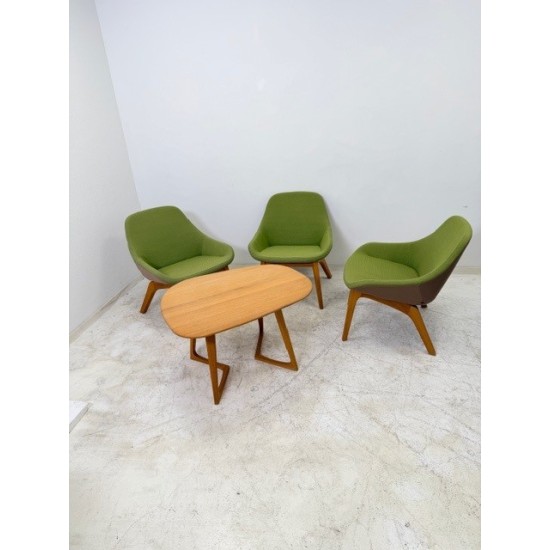 tweedehands - gebruikt - refurbished Zeitraum Twist couch eiken salontafel Bijzettafel