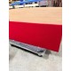 tweedehands - gebruikt - refurbished Zilenzio Dezibel Table acoustic desk screen table screen red showroom model Floor screen