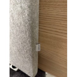 Zilenzio Optima 30 Straight akoestisch bureauscherm tafelscherm grijs 140x64x3 showroom model