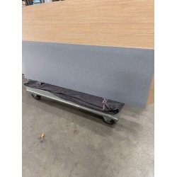 Zilenzio Optima 40 Straight akoestisch bureauscherm tafelscherm grijs 200x64 showroom model