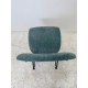 tweedehands - gebruikt - refurbished Zuiver Benson nieuwe luxe barkruk grijs/blauw ribstof Krukken