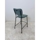 tweedehands - gebruikt - refurbished Zuiver Benson nieuwe luxe barkruk grijs/blauw ribstof Krukken