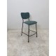 tweedehands - gebruikt - refurbished Zuiver Benson nieuwe luxe barkruk grijs/blauw ribstof Krukken