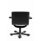 tweedehands gebruikt refurbished Bureaustoelen Molteni Bureaustoel zwart leer tweedehands - gebruikt - refurbished Molteni Bureaustoel zwart leer Bureaustoelen