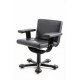 tweedehands gebruikt refurbished Bureaustoelen Molteni Bureaustoel zwart leer tweedehands - gebruikt - refurbished Molteni Bureaustoel zwart leer Bureaustoelen